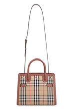 Load image into Gallery viewer, Title checked canvas handbag
