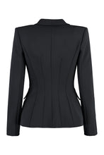 Load image into Gallery viewer, Stretch double-breasted blazer