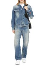 Load image into Gallery viewer, Bleach wash denim jacket