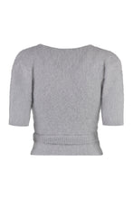 Load image into Gallery viewer, Knit blouse with belt