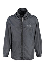 Load image into Gallery viewer, Hooded long nylon windbreaker
