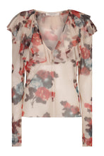 Load image into Gallery viewer, Printed frill blouse
