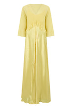 Load image into Gallery viewer, Long Satin Dress with Cloak

