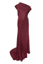 Load image into Gallery viewer, Maxi dress with asymmetric neckline
