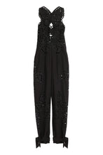 Load image into Gallery viewer, Long jumpsuit with Sangallo inserts
