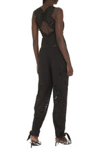 Load image into Gallery viewer, Long jumpsuit with Sangallo inserts
