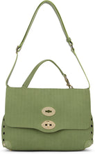 Load image into Gallery viewer, Postina bag small in green amoretto leather
