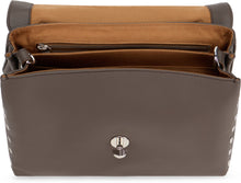 Load image into Gallery viewer, Baby Messenger Bag in smooth leather color mud
