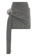 Load image into Gallery viewer, Asymmetrical short skirt in wool
