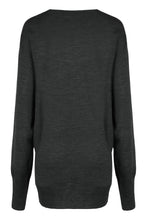 Load image into Gallery viewer, Sweater in merino wool with floral embroidery
