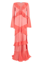 Load image into Gallery viewer, Long dress with ruffles
