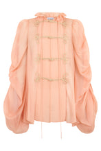 Load image into Gallery viewer, Blouse in creponne with hooks
