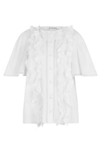 Load image into Gallery viewer, Short sleeve blouse with ruffles
