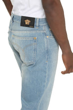 Load image into Gallery viewer, 5-pocket straight-leg jeans
