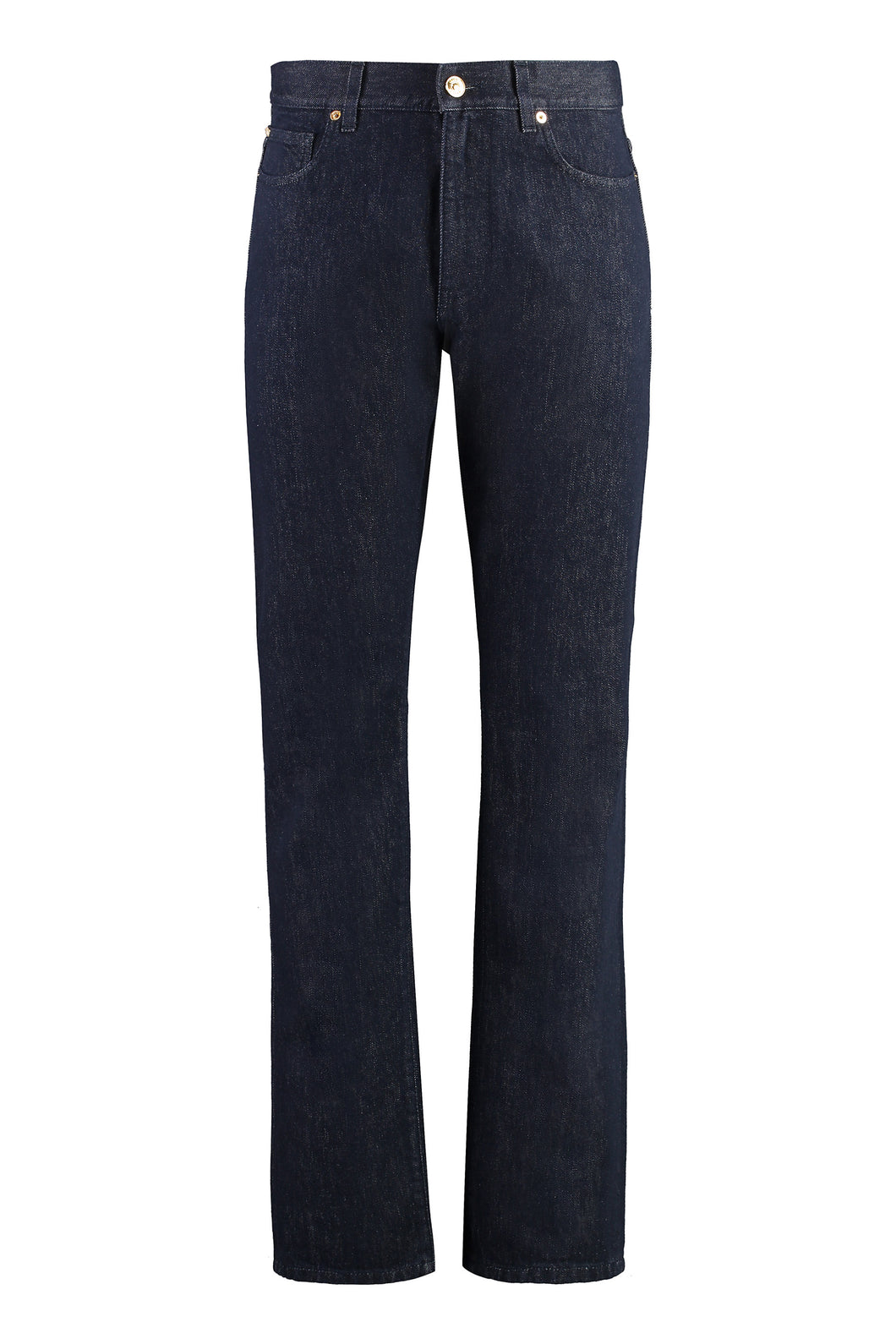 5-pocket straight-leg jeans