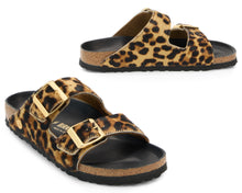 Load image into Gallery viewer, Arizona leopard sandals
