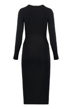 Load image into Gallery viewer, Limpidezza ribbed knit midi dress
