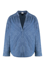 Load image into Gallery viewer, Denim blouse
