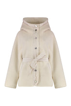 Load image into Gallery viewer, faux fur peacoat
