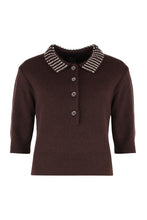 Load image into Gallery viewer, Emilia Ribbed knit polo shirt

