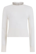 Load image into Gallery viewer, Sweater with high collar embellished
