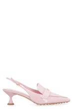 Load image into Gallery viewer, Delicate leather pointy-toe slingbacks
