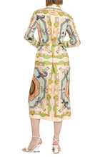 Load image into Gallery viewer, Printed silk shirtdress
