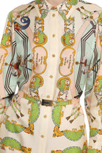 Load image into Gallery viewer, Printed silk shirtdress
