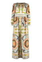 Load image into Gallery viewer, Printed silk maxi dress
