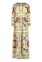 Load image into Gallery viewer, Printed silk maxi dress

