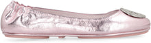 Load image into Gallery viewer, Minnie Travel metallic leather ballet flats
