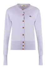 Load image into Gallery viewer, Bea Logo detail cotton cardigan
