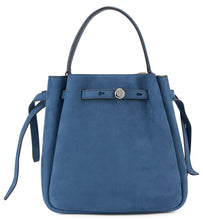 Load image into Gallery viewer, Elegant blue bag with details in laces
