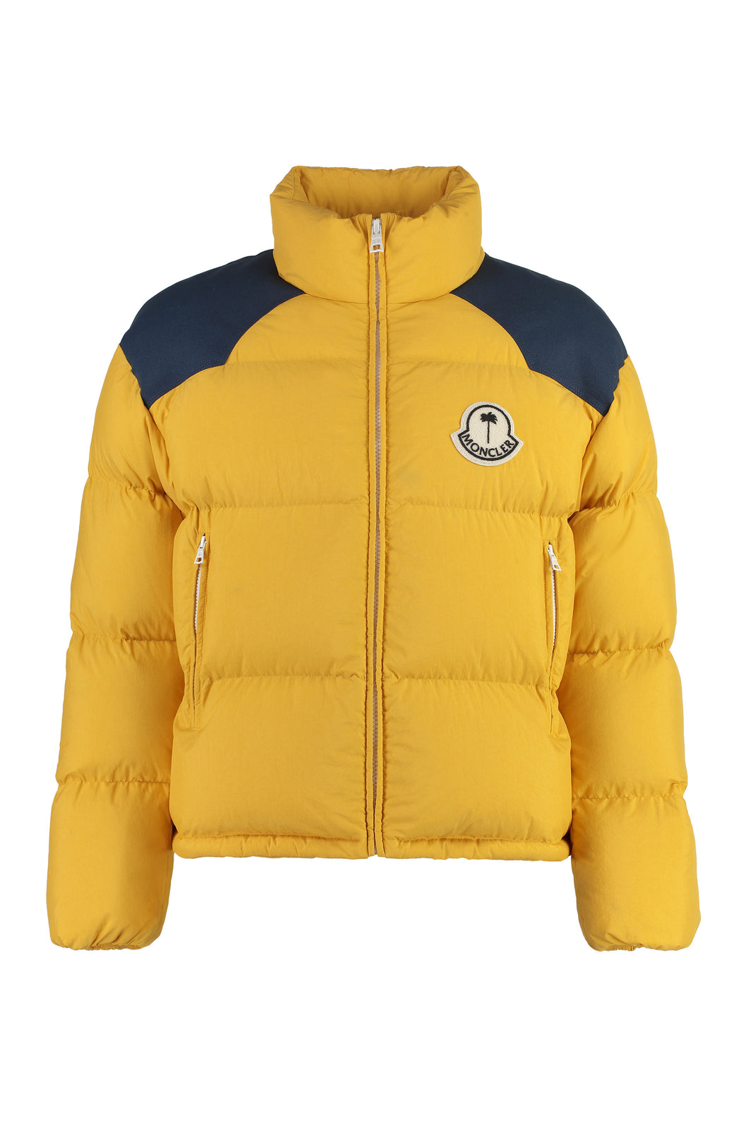 8 Moncler Palm Angels - Nevis velvet down jacket