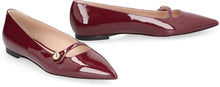 Load image into Gallery viewer, Cleo leather pointy-toe ballet flats
