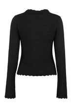 Load image into Gallery viewer, Apricot crochet knit sweater
