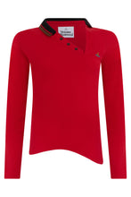 Load image into Gallery viewer, Polo with asymmetrical neckline
