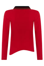 Load image into Gallery viewer, Polo with asymmetrical neckline
