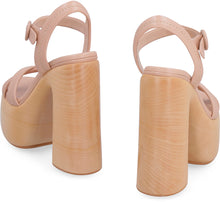 Load image into Gallery viewer, Leather platform sandals
