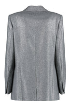 Load image into Gallery viewer, Violante lurex wool-blend blazer
