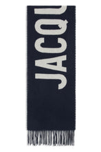 Load image into Gallery viewer, Unisex wool scarf with fringes
