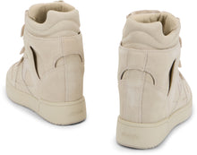 Load image into Gallery viewer, High sneakers IM3 in Leather with Hidden Wedge

