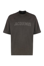 Load image into Gallery viewer, Typo Cotton crew-neck T-shirt
