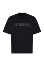 Load image into Gallery viewer, Typo Cotton crew-neck T-shirt
