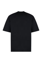 Load image into Gallery viewer, Typo Cotton crew-neck T-shirt
