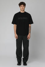 Load image into Gallery viewer, Typo Cotton crew-neck T-shirt
