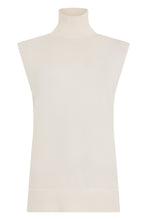 Load image into Gallery viewer, High collar sleeveless sweater
