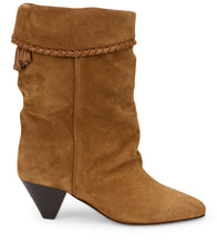 Load image into Gallery viewer, Suede boots with cone heel
