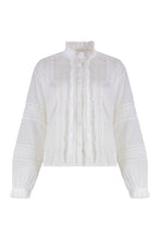 Load image into Gallery viewer, Valda Ruffled cotton blouse
