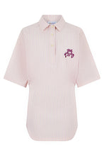 Load image into Gallery viewer, Short cotton dress with stripes

